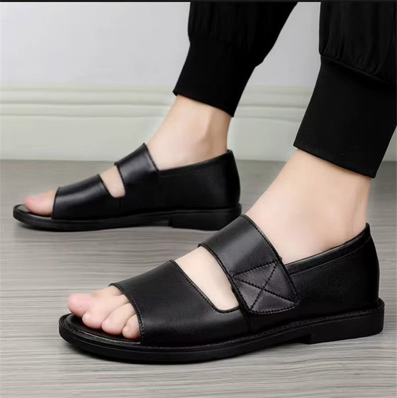 Artisans Handmade Men Non-slip Leather Summer Sandals - 4002 CBA