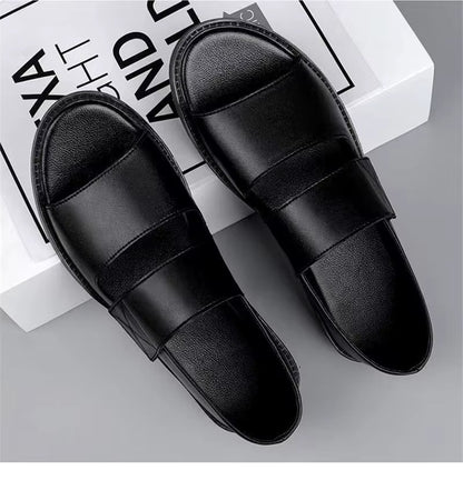 Artisans Handmade Men Non-slip Leather Summer Sandals - 4002 CBA