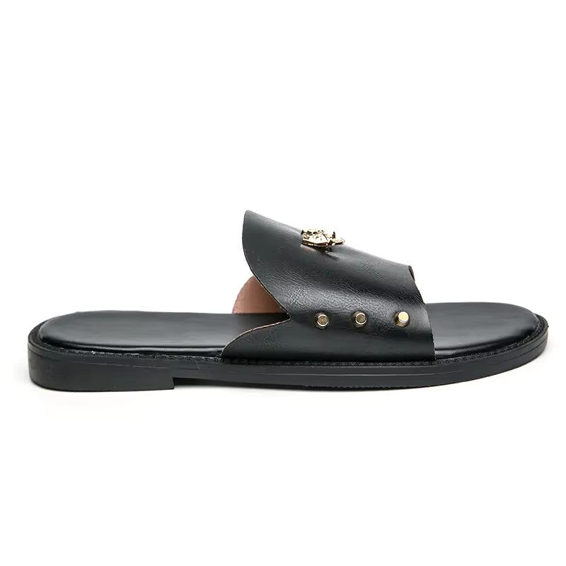 Artisans Handmade Casual One Word Flat Heel Slippers - 4001 CBA
