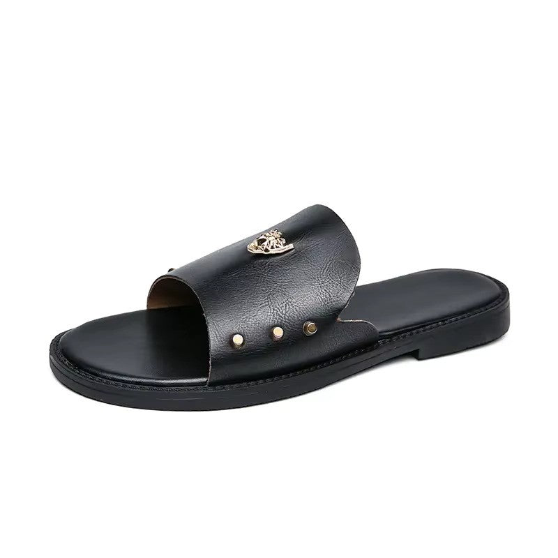 Artisans Handmade Casual One Word Flat Heel Slippers - 4001 CBA